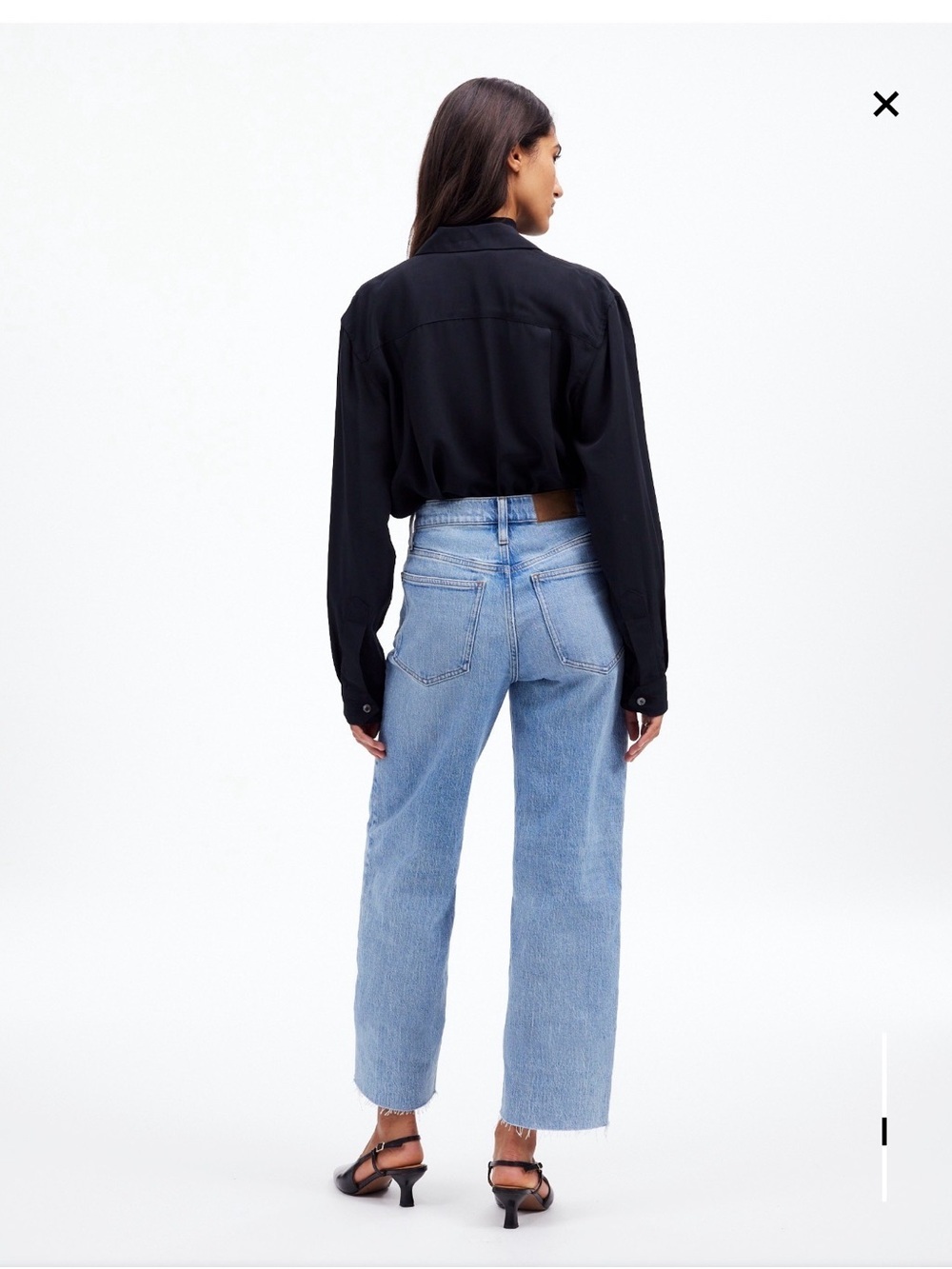 Madewell Tall Perfect Vintage Wide-Leg Crop Jean in Altoona Wash Size 33 - Picture 3 of 12